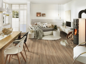 Wohnzimmer mit Vinylboden Project Floors floors@home PW 3220