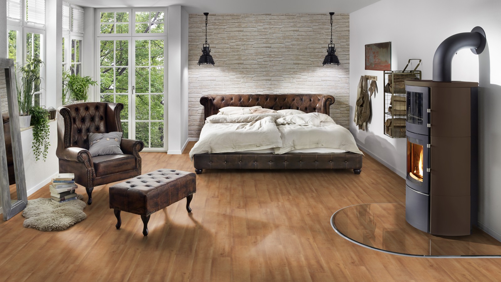 Schlafzimmer mit Vinylboden Project Floors floors@home PW2002