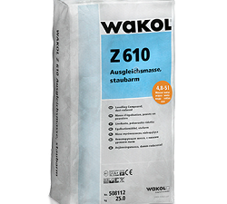 selbstverlaufende staubarme Ausgleichsmasse Z 610 von Wakol