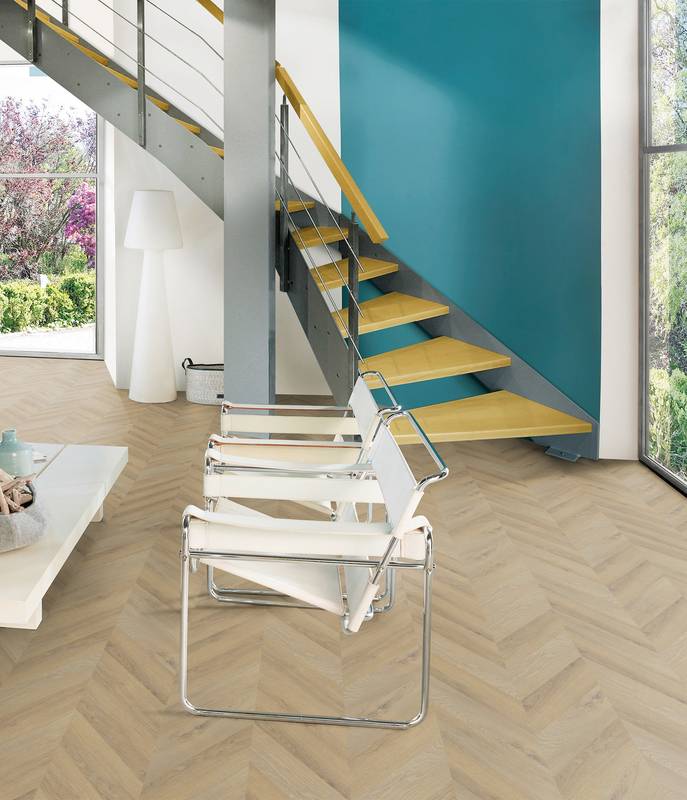 Raumbild Vinylboden Project Floors_Chevron_PW 5000FP